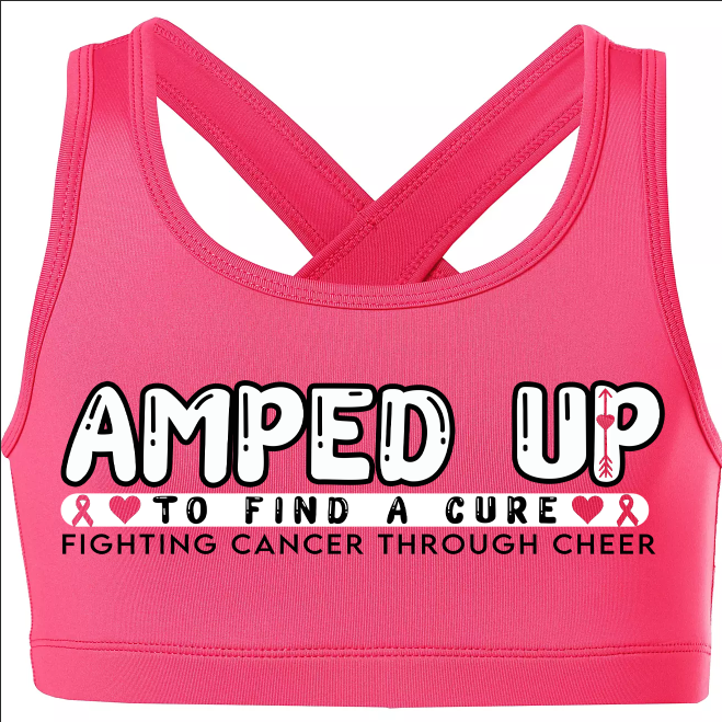 Amped Up Pink Out Sports Bra