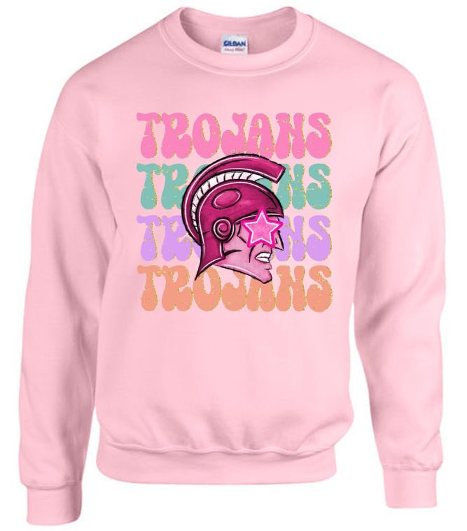 Trojans Pink Sweatshirt