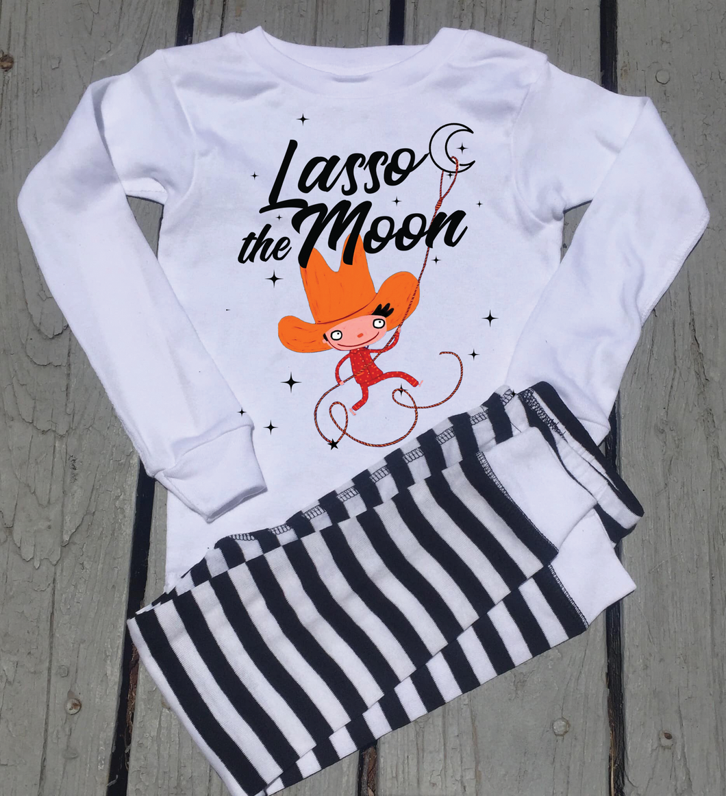 Lasso The Moon Pajama Set