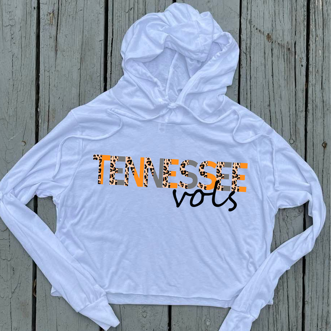 Tennesse Vols Cropped Hoodie